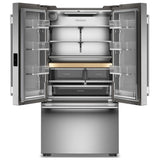 KitchenAid KRFC236SPS Counter Depth French Door Refrigerator, 36 inch Width, 24.3 cu. ft. Capacity, Counter Depth, Water Dispenser (Interior), Ice Dispenser (Freezer Located), ENERGY STAR Certified, PrintShield Stainless colour