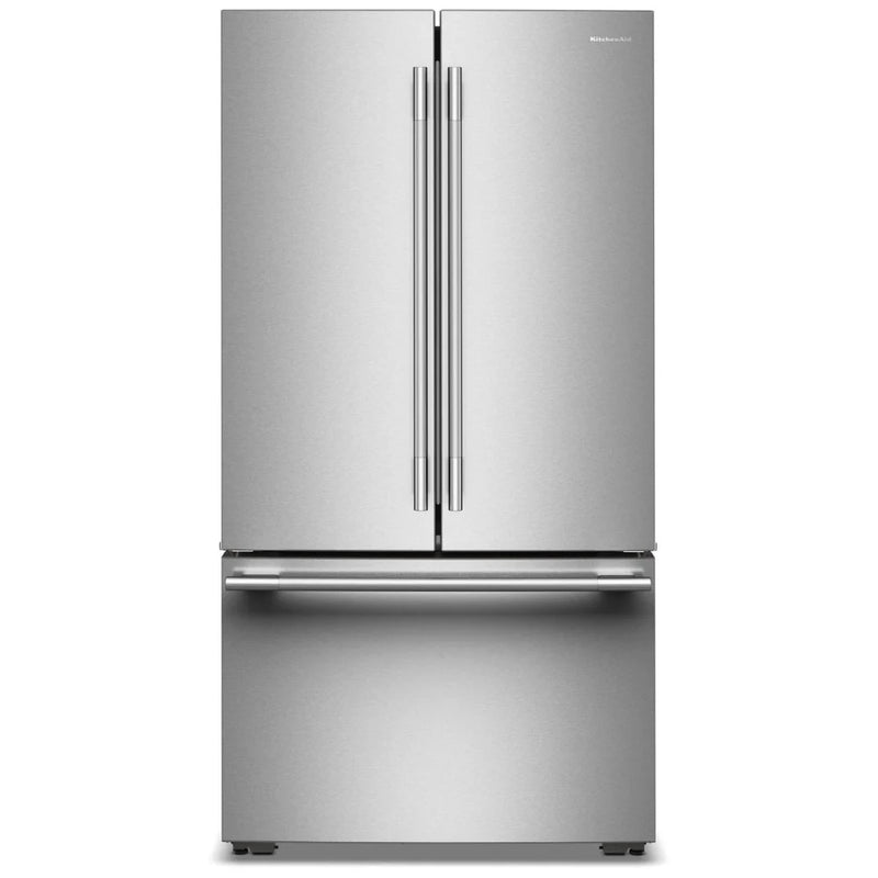 KitchenAid KRFC236SPS French Door Refrigerator, 36 inch Width, 24.3 cu. ft. Capacity, Counter Depth, Water Dispenser (Interior), Ice Dispenser (Freezer Located), ENERGY STAR Certified, PrintShield Stainless Steel colour, EveryDrop® Water Filter