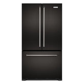 KitchenAid KRFC302EBS Counter Depth French Door Refrigerator, 36 inch Width, 21.9 cu. ft. Capacity, Counter Depth, Water Dispenser (Interior), Ice Dispenser (Freezer Located), Black Stainless Steel colour