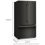KitchenAid KRFC336SBE French Door Refrigerator, 36 inch Width, 24.8 cu. ft. Capacity, Counter Depth, Water Dispenser (Interior), Ice Dispenser (Freezer Located), ENERGY STAR Certified