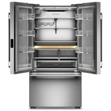 KitchenAid KRFC336SPS Counter Depth Refrigerator, 36 inch Width, Counter Depth, Ice Dispenser (Freezer Located), Water Dispenser (Interior), ENERGY STAR Certified, 24.8 cu. ft. Capacity, PrintShield Stainless Steel colour
