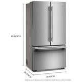 KitchenAid KRFC336SPS Counter Depth Refrigerator, 36 inch Width, Counter Depth, Ice Dispenser (Freezer Located), Water Dispenser (Interior), ENERGY STAR Certified, 24.8 cu. ft. Capacity, PrintShield Stainless Steel colour