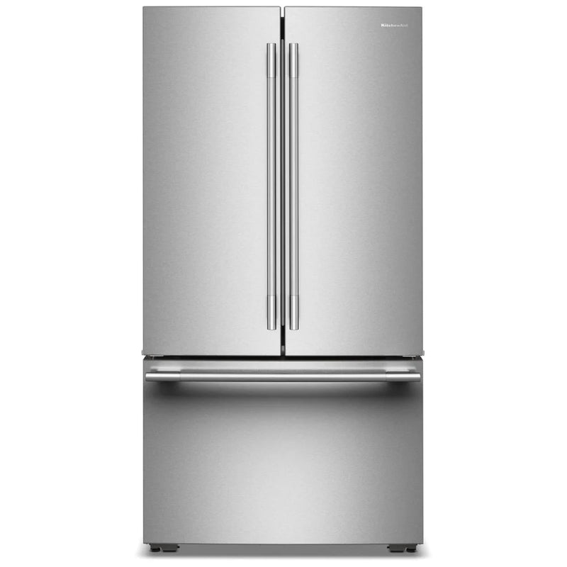 KitchenAid KRFC336SPS Counter Depth Refrigerator, 36 inch Width, Counter Depth, Ice Dispenser (Freezer Located), Water Dispenser (Interior), ENERGY STAR Certified, 24.8 cu. ft. Capacity, PrintShield Stainless Steel colour