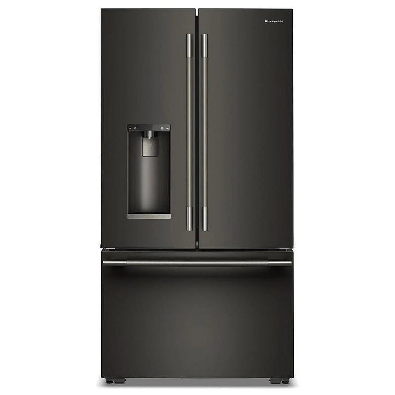 Whirlpool KRFC536SBE French Door Refrigerator, 36 inch Width, 23.1 cu. ft. Capacity, Counter Depth, Water Dispenser (Exterior), Ice Dispenser (Thru Door), ENERGY STAR Certified, Black Ore colour, EveryDrop™ Water Filtration, In-Door-Ice® Storage