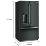 Whirlpool KRFC536SJP French Door Refrigerator, 36 inch Width, 23.1 cu. ft. Capacity, Counter Depth, Water Dispenser (Exterior), Ice Dispenser (Thru Door), ENERGY STAR Certified, Juniper colour, EveryDrop™ Water Filtration, In-Door-Ice® Storage