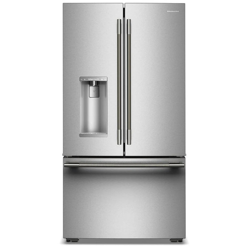 KitchenAid KRFC536SPS French Door Refrigerator, 36 inch Width, 23.1 cu. ft. Capacity, Counter Depth, Water Dispenser (Exterior), Ice Dispenser (Thru Door), ENERGY STAR Certified, Stainless Steel colour, EveryDrop™ Water Filtration, In-Door-Ice® Storage