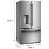 KitchenAid KRFC536SPS French Door Refrigerator, 36 inch Width, 23.1 cu. ft. Capacity, Counter Depth, Water Dispenser (Exterior), Ice Dispenser (Thru Door), ENERGY STAR Certified, Stainless Steel colour, EveryDrop™ Water Filtration, In-Door-Ice® Storage