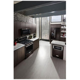 KitchenAid KRFC704FBS Counter Depth French Door Refrigerator, 36 inch Width, 23.8 cu. ft. Capacity, Counter Depth, Water Dispenser (Exterior), Ice Dispenser (Thru Door), Black Stainless Steel colour