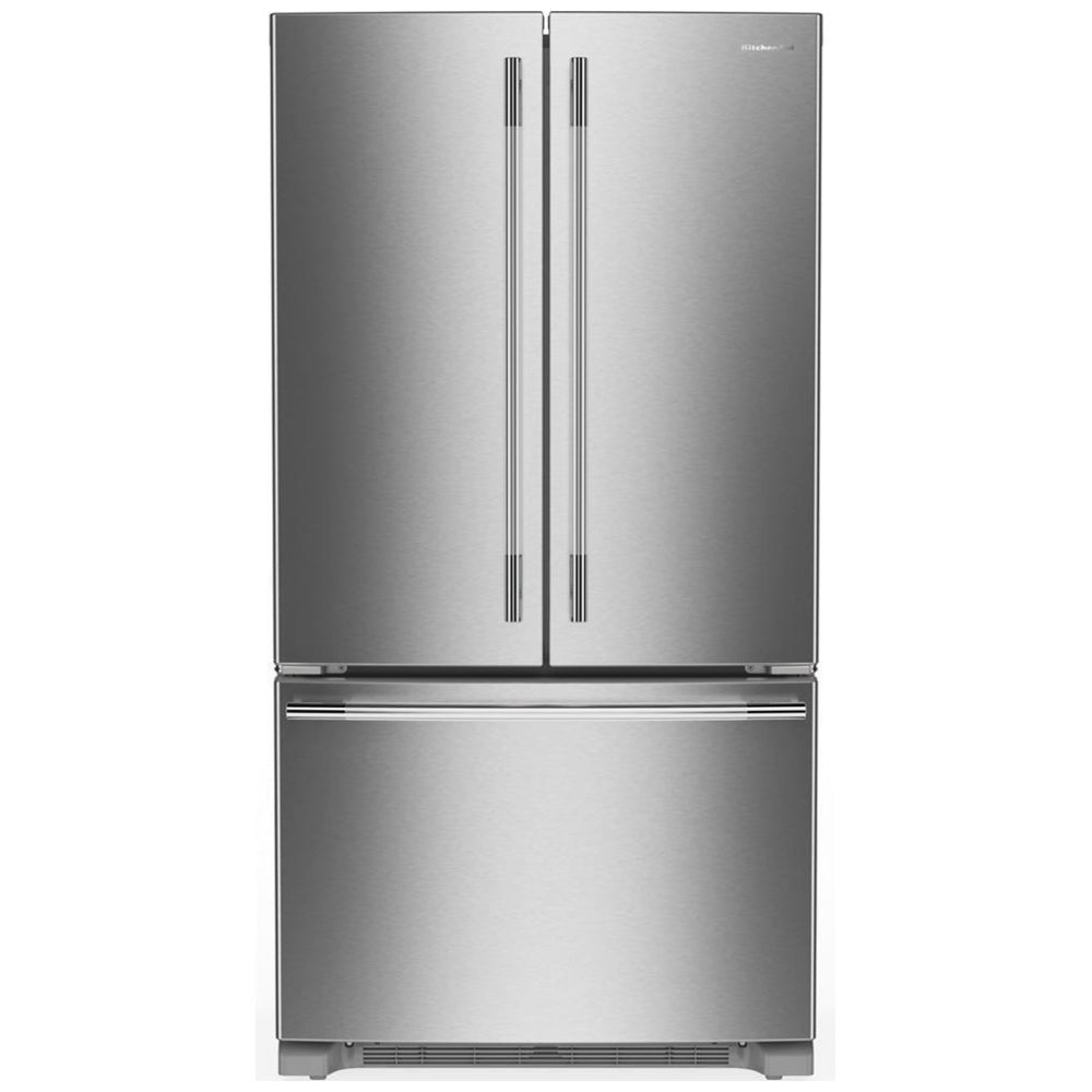 KitchenAid KRFF136SPS French Door Refrigerator, 36 inch Width, 25.2 cu. ft. Capacity, Water Dispenser (Interior), Ice Dispenser (Freezer Located), ENERGY STAR Certified, PrintShield Stainless colour