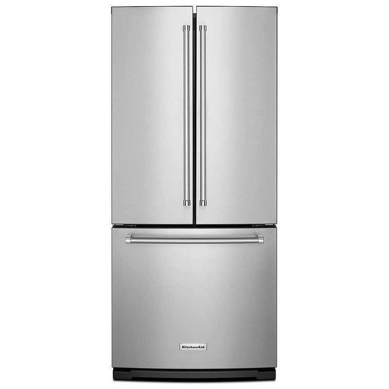 KitchenAid KRFF300ESS French Door Refrigerator, 30 inch Width, 19.7 cu. ft. Capacity, Water Dispenser (Interior), Ice Dispenser (Freezer Located), Stainless Steel colour