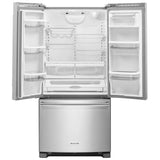 KitchenAid KRFF302ESS French Door Refrigerator, 33 inch Width, 22.1 cu. ft. Capacity, Water Dispenser (Interior), Ice Dispenser (Freezer Located), ENERGY STAR Certified, Stainless Steel colour