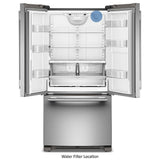 KitchenAid KRFF333SPS French Door Refrigerator, 33 inch Width, 22.1 cu. ft. Capacity, Water Dispenser (Interior), Ice Dispenser (Freezer Located), ENERGY STAR Certified, PrintShield Stainless colour