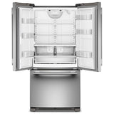 KitchenAid KRFF333SPS French Door Refrigerator, 33 inch Width, 22.1 cu. ft. Capacity, Water Dispenser (Interior), Ice Dispenser (Freezer Located), ENERGY STAR Certified, PrintShield Stainless colour