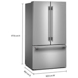 KitchenAid KRFF336SPS French Door Refrigerator, 36 inch Width, 31 cu. ft. Capacity, Water Dispenser (Interior), Ice Dispenser (Freezer Located), ENERGY STAR Certified, PrintShield Stainless colour