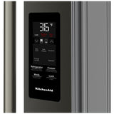 KitchenAid KRFF436SBE French Door Refrigerator, 36 inch Width, 30 cu. ft. Capacity, Water Dispenser (Exterior), Ice Dispenser (Thru Door), ENERGY STAR Certified, Black Ore colour