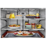 KitchenAid KRFF577KBS French Door Refrigerator, 36 inch Width, 26.8 cu. ft. Capacity, Water Dispenser (Exterior), Ice Dispenser (Thru Door), ENERGY STAR Certified, Black Stainless Steel colour