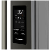 KitchenAid KRMF436SBE French Door Refrigerator, 36 inch Width, 29 cu. ft. Capacity, Water Dispenser (Exterior), Ice Dispenser (Thru Door), ENERGY STAR Certified, Black Ore colour