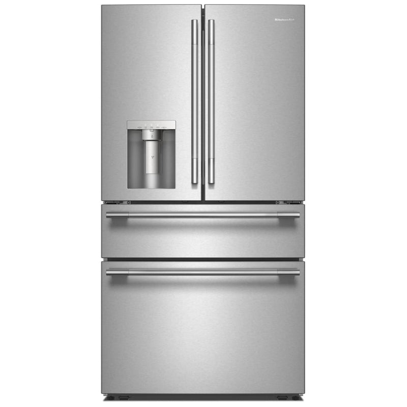 KitchenAid KRMF436SPS French Door Refrigerator, 36 inch Width, 29 cu. ft. Capacity, Water Dispenser (Exterior), Ice Dispenser (Thru Door), ENERGY STAR Certified, PrintShield Stainless colour