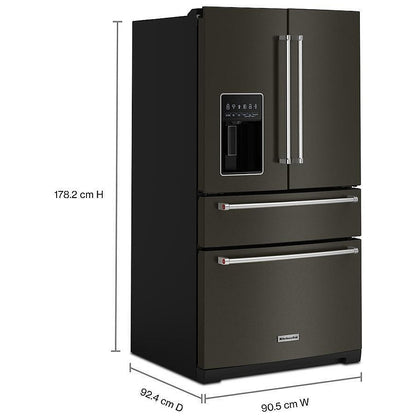 KitchenAid KRMF536RBS 全尺寸法式门冰箱