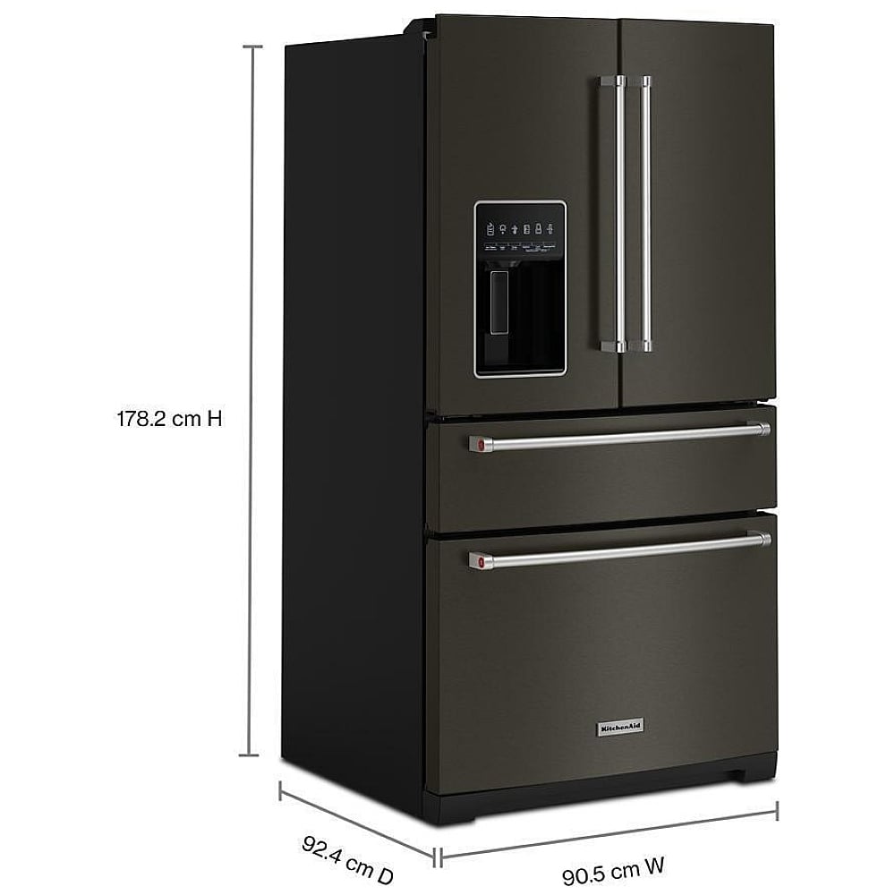 KitchenAid KRMF536RBS Full Size French Door Refrigerator