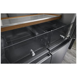 KitchenAid KRQC506MPS Counter Depth French Door Refrigerator, 36 inch Width, 19.4 cu. ft. Capacity, Counter Depth, Ice Dispenser (Freezer Located), ENERGY STAR Certified, Metallic Steel colour
