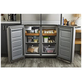 KitchenAid KRQC506MPS Counter Depth French Door Refrigerator, 36 inch Width, 19.4 cu. ft. Capacity, Counter Depth, Ice Dispenser (Freezer Located), ENERGY STAR Certified, Metallic Steel colour