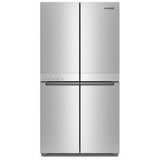 KitchenAid KRQC506MPS Counter Depth French Door Refrigerator, 36 inch Width, 19.4 cu. ft. Capacity, Counter Depth, Ice Dispenser (Freezer Located), ENERGY STAR Certified, Metallic Steel colour