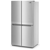 KitchenAid KRQC506MPS Counter Depth French Door Refrigerator, 36 inch Width, 19.4 cu. ft. Capacity, Counter Depth, Ice Dispenser (Freezer Located), ENERGY STAR Certified, Metallic Steel colour