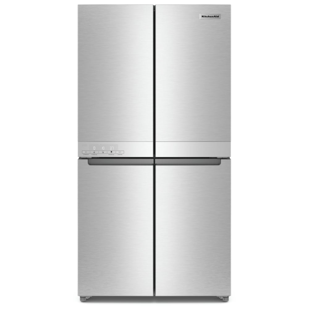 KitchenAid KRQC506MPS Counter Depth French Door Refrigerator, 36 inch Width, 19.4 cu. ft. Capacity, Counter Depth, Ice Dispenser (Freezer Located), ENERGY STAR Certified, Metallic Steel colour
