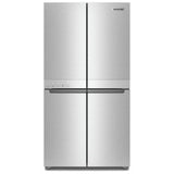 KitchenAid KRQC506MPS Counter Depth French Door Refrigerator, 36 inch Width, 19.4 cu. ft. Capacity, Counter Depth, Ice Dispenser (Freezer Located), ENERGY STAR Certified, Metallic Steel colour