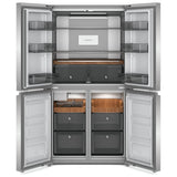 KitchenAid KRQC506MPS Counter Depth French Door Refrigerator, 36 inch Width, 19.4 cu. ft. Capacity, Counter Depth, Ice Dispenser (Freezer Located), ENERGY STAR Certified, Metallic Steel colour