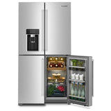 KitchenAid KRQC736RPS Counter Depth French Door Refrigerator, 36 inch Width, 19.4 cu. ft. Capacity, Counter Depth, Water Dispenser (Exterior), Ice Dispenser (Thru Door), ENERGY STAR Certified, Stainless Steel colour