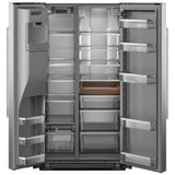 KitchenAid KRSC536RPS Side by Side Counter Depth Refrigerator, 36 inch Width, Counter Depth, Ice Dispenser (Thru Door), Water Dispenser (Exterior), ENERGY STAR Certified, 20.8 cu. ft. Capacity, Stainless Steel colour