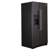 KitchenAid KRSC700HBS Side by Side Refrigerator | 36" Counter Depth, 19.9 Cu. Ft. Capacity, Black Stainless Steel