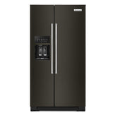 KitchenAid KRSC700HBS Side by Side Refrigerator | 36" Counter Depth, 19.9 Cu. Ft. Capacity, Black Stainless Steel
