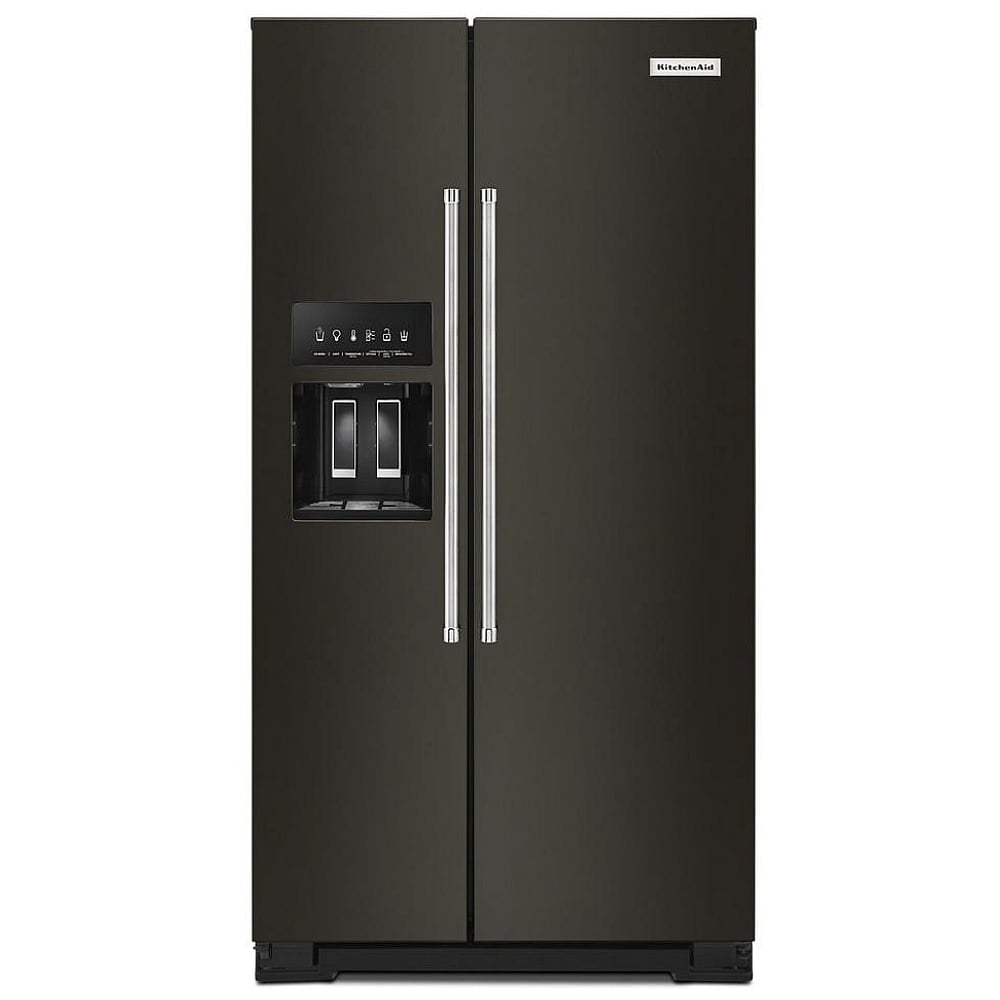 KitchenAid KRSC700HBS Side by Side Refrigerator | 36" Counter Depth, 19.9 Cu. Ft. Capacity, Black Stainless Steel