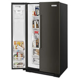KitchenAid KRSC700HBS Side by Side Refrigerator | 36" Counter Depth, 19.9 Cu. Ft. Capacity, Black Stainless Steel