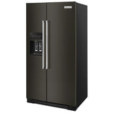 KitchenAid KRSC700HBS Side by Side Refrigerator | 36" Counter Depth, 19.9 Cu. Ft. Capacity, Black Stainless Steel