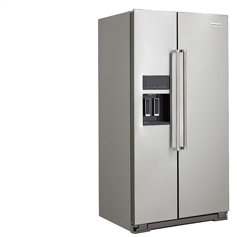 KitchenAid KRSC700HPS Side by Side Refrigerator, 36 inch Width, Counter Depth, 19.99 cu. ft. Capacity, Water Dispenser (Exterior), Ice Dispenser (Thru Door), Stainless Steel