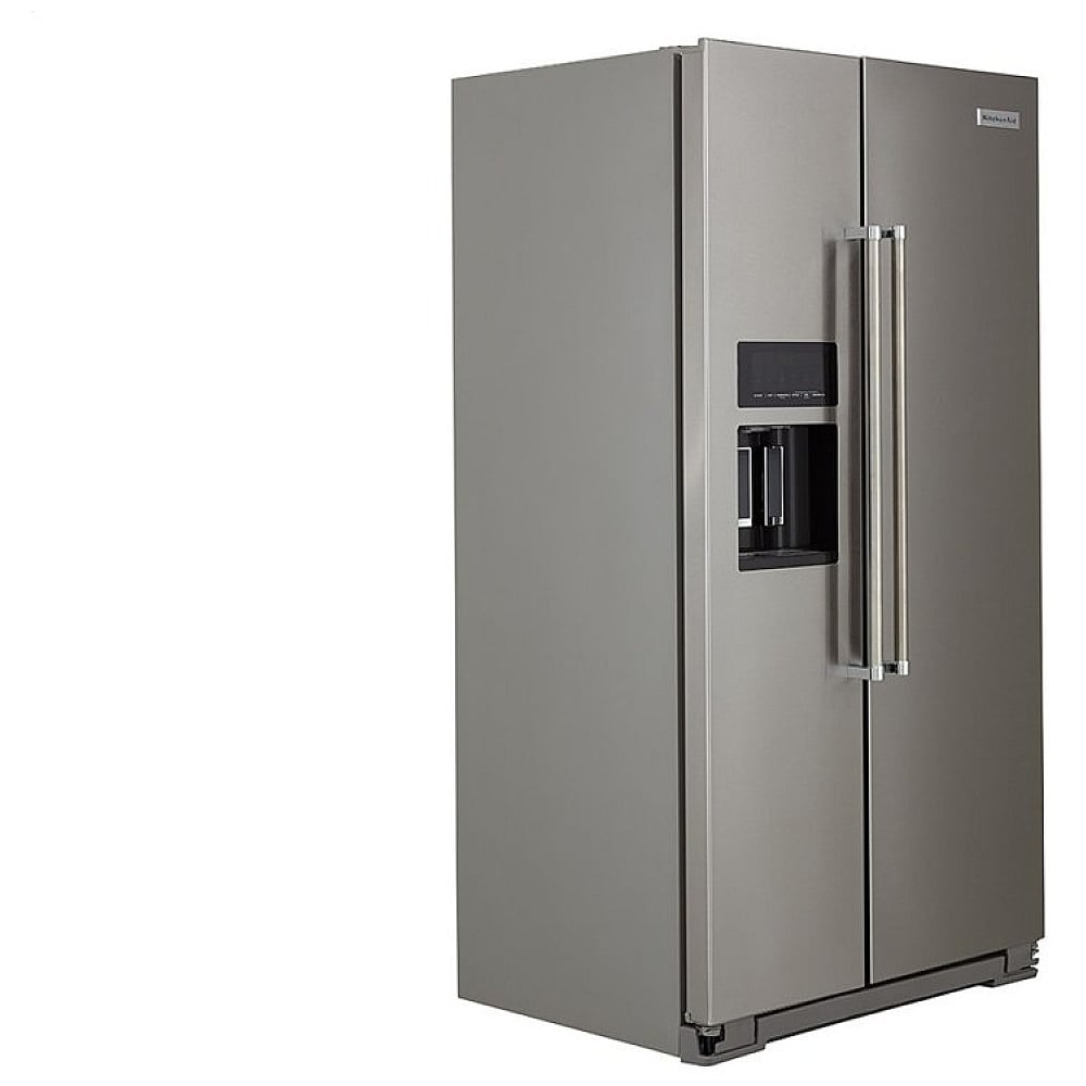 KitchenAid KRSC700HPS Side by Side Refrigerator, 36 inch Width, Counter Depth, 19.99 cu. ft. Capacity, Water Dispenser (Exterior), Ice Dispenser (Thru Door), Stainless Steel