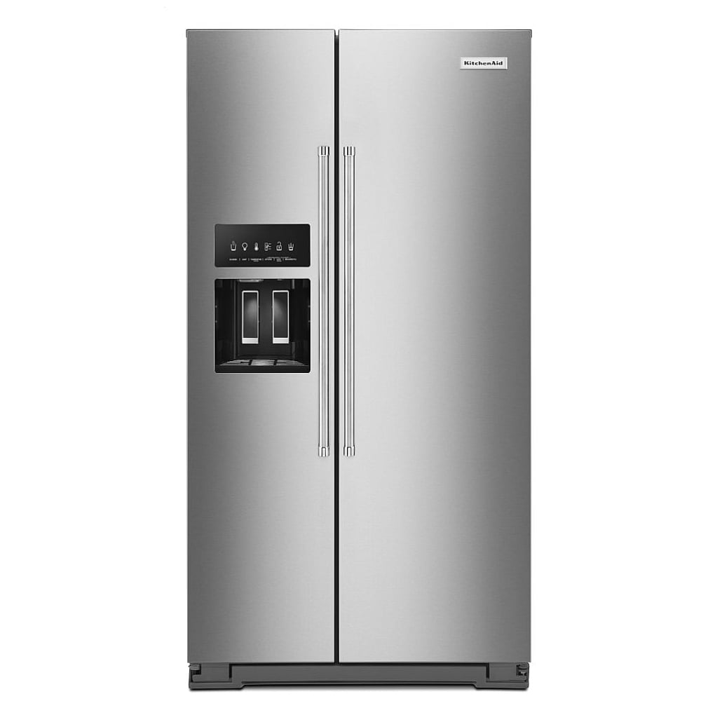 KitchenAid KRSC700HPS Side by Side Refrigerator, 36 inch Width, Counter Depth, 19.99 cu. ft. Capacity, Water Dispenser (Exterior), Ice Dispenser (Thru Door), Stainless Steel