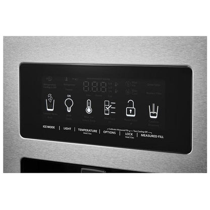 KitchenAid KRSC700HPS Side by Side Refrigerator, 36 inch Width, Counter Depth, 19.99 cu. ft. Capacity, Water Dispenser (Exterior), Ice Dispenser (Thru Door), Stainless Steel