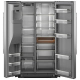 KitchenAid KRSF536RPS Side by Side Refrigerator, 36 inch Width, Ice Dispenser (Thru Door), Water Dispenser (Exterior), 28.7 cu. ft. Capacity, ENERGY STAR Certified, FingerPrint Resistant Stainless Steel colour