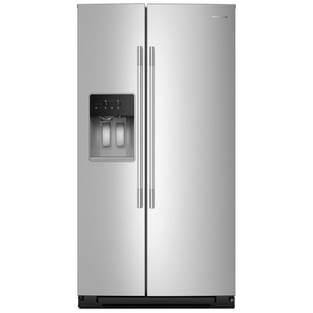 KitchenAid KRSF536RPS Side by Side Refrigerator, 36 inch Width, Ice Dispenser (Thru Door), Water Dispenser (Exterior), 28.7 cu. ft. Capacity, ENERGY STAR Certified, FingerPrint Resistant Stainless Steel colour