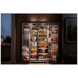 KitchenAid KRSF536RPS Side by Side Refrigerator, 36 inch Width, Ice Dispenser (Thru Door), Water Dispenser (Exterior), 28.7 cu. ft. Capacity, ENERGY STAR Certified, FingerPrint Resistant Stainless Steel colour