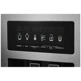 KitchenAid KRSF705HBS Side by Side Refrigerator - 36" Width, 24.8 Cu. Ft. Capacity, Black Stainless Steel