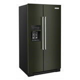 KitchenAid KRSF705HBS Side by Side Refrigerator - 36" Width, 24.8 Cu. Ft. Capacity, Black Stainless Steel