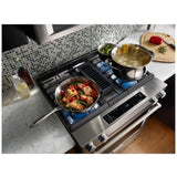 KitchenAid KSDG950ESS Dual Fuel Range, 6.4 cu. ft. Capacity, 30 inch Exterior Width, True Convection, 4 Burners, Self Clean, Stainless Steel colour