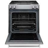 KitchenAid KSDG950ESS Dual Fuel Range, 6.4 cu. ft. Capacity, 30 inch Exterior Width, True Convection, 4 Burners, Self Clean, Stainless Steel colour