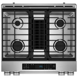 Kitchenaid KSDV730TPS 30" 4-Burner Dual Fuel Downdraft Slide-In Range KSDV730TPS